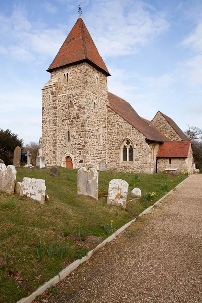 Kościół grób Anglii cmentarz średniowieczny — Zdjęcie stockowe