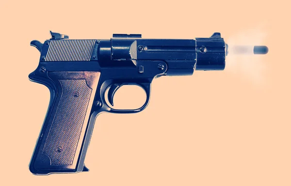 Gunshot pistol protection — Stock Photo, Image