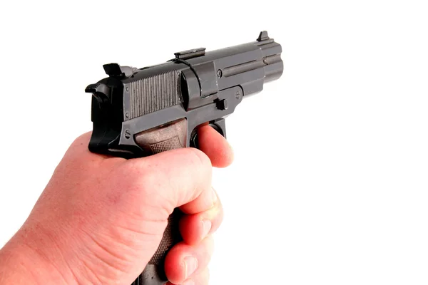 Crime gun pistol protection — Stock Photo, Image
