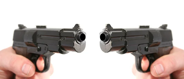 Crime gun pistol protection — Stock Photo, Image