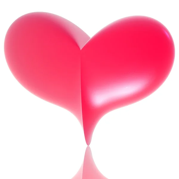 Cuore rosa 3d — Foto Stock