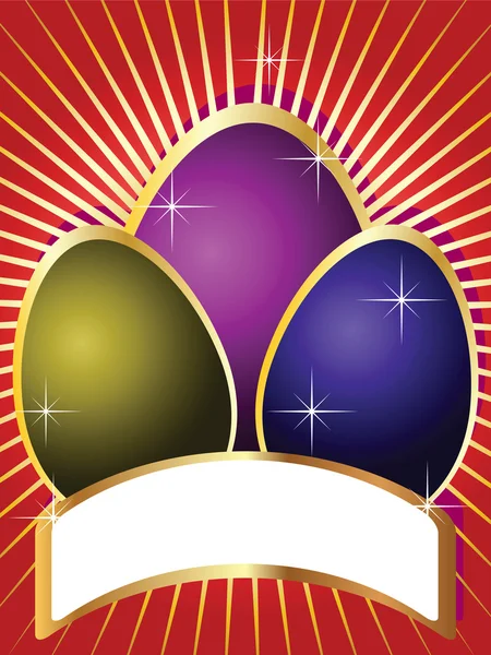 Cartes Vacances de Pâques — Image vectorielle
