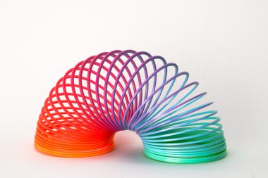 Slinky spring toy clipart