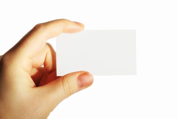 stock image Paper card in hand