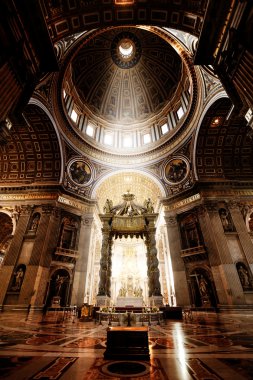Inside the St. Peter Basilica, Vatican clipart