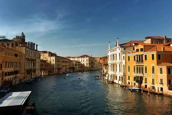 Grand Canal v Benátkách, Itálie při západu slunce — Stock fotografie
