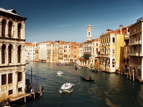 Venedik 'te Büyük Kanal Gün batımında İtalya — Stok fotoğraf