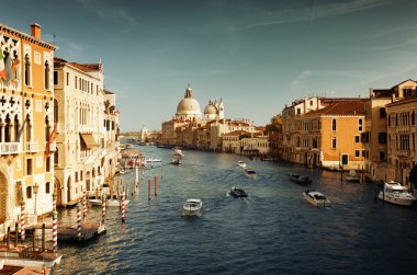 Büyük Kanal ve Bazilika Santa Maria della Salute, Venedik, İtalya