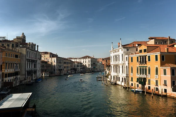 Gran Canal en Venecia, Italia al atardecer — Foto de Stock