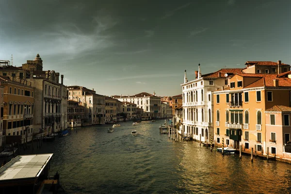 Grand Canal in Venetië, Italië bij zonsondergang — Stockfoto