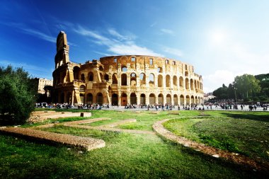 Colosseum in Rome, Italy clipart