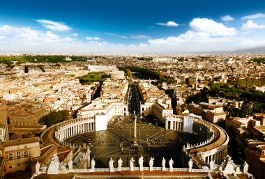 Vatican square of saint Peter clipart