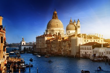 Grand Canal and Basilica Santa Maria della Salute, Venice, Italy clipart