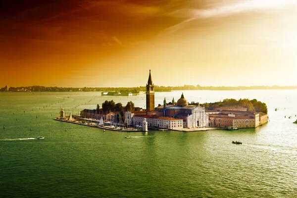 Pohled na ostrov San Giorgio, Benátky, Itálie — Stock fotografie