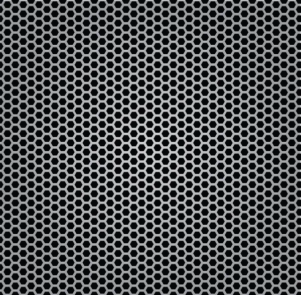 孤立的纹理格栅金属铬 — 图库矢量图片