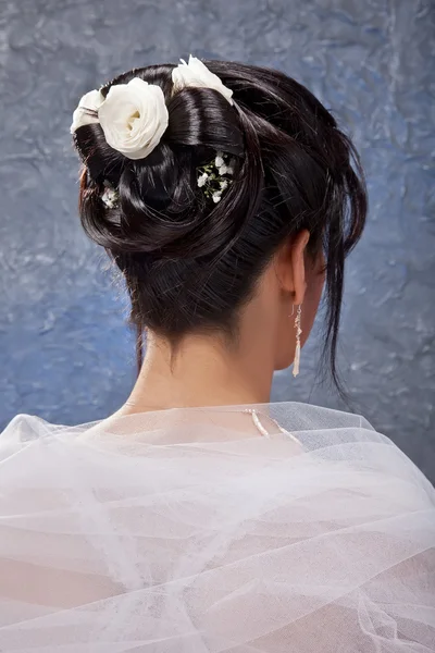 Bride with beauty hairstyle — Stock Photo, Image