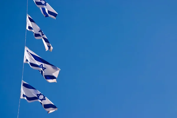 Bandera nacional de Israel al aire libre —  Fotos de Stock
