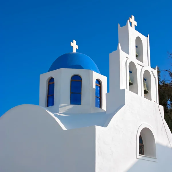 stock image Greek orthodox church in Santorini, Greece