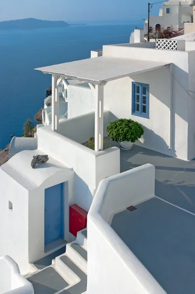 Patio a Santorini, Grecia — Foto Stock