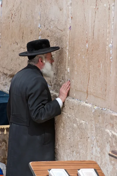 Mur des lamentations Jérusalem, prière — Photo