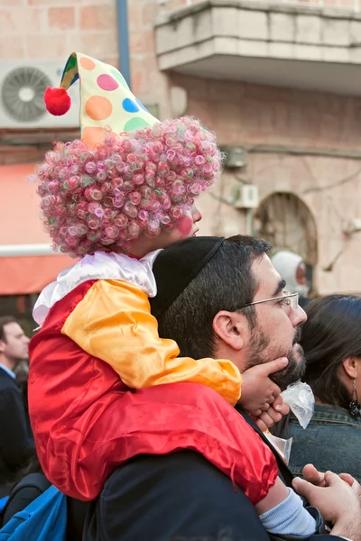 JERUSALÉN - 15 DE MARZO: Carnaval de Purim 15 de marzo de 2006 en Jerusalén — Foto de Stock