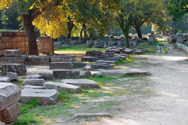 Sítio arqueológico de Olympia, Grécia . — Fotografia de Stock