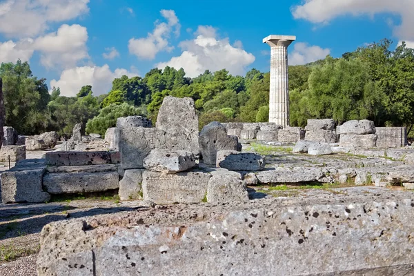 Sítio arqueológico de Olympia, Grécia . — Fotografia de Stock