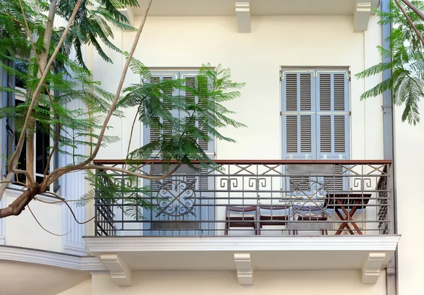 Finestra e balcone vintage — Foto Stock
