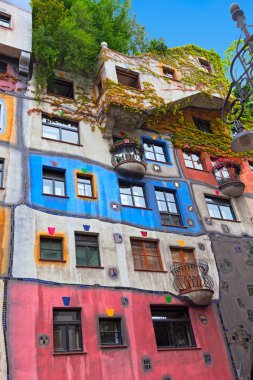 Hundertwasser House in Vienna, Austria. clipart