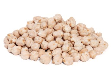 Pile Chickpea Bean isolated on white background. clipart