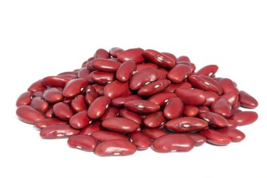 Pile Red kidney bean isolated on white background. clipart