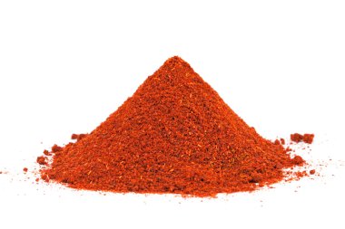 Pile of ground Paprika isolated on white background. clipart