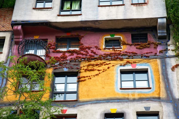 Hundertwasser haus-Bécs, Ausztria — Stock Fotó