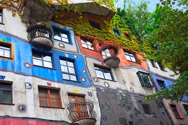 Hundertwasser House w Wiedniu, Austria. — Zdjęcie stockowe