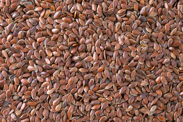 Vlas zaden (linum usitatissimum) textuur achtergrond. — Stockfoto