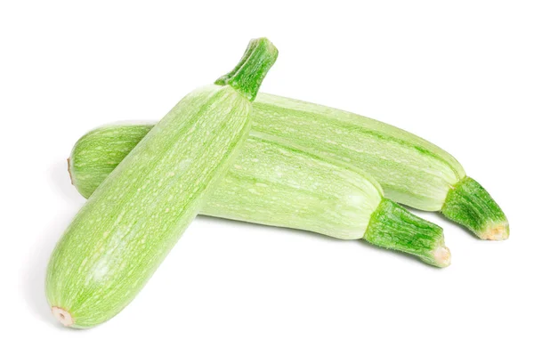 stock image Green fresh Zucchini isolated on white background