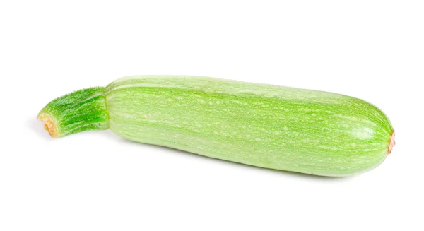 Green fresh Zucchini isolated on white background — Stock Photo, Image