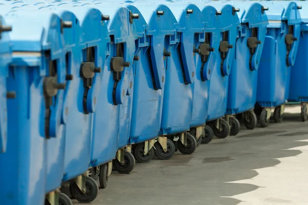 stock image Blue basket for waste