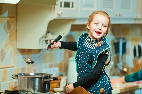 Little girl cooking Stock Photo by ©grafoto 8134729