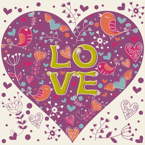 Любовная Валентина — стоковый вектор