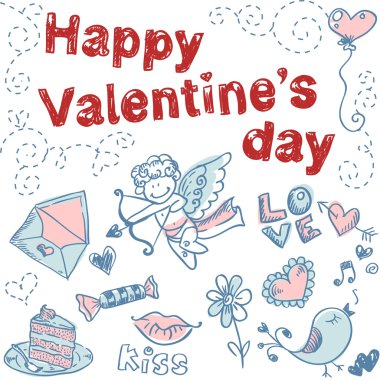 Doodle Valentine clipart