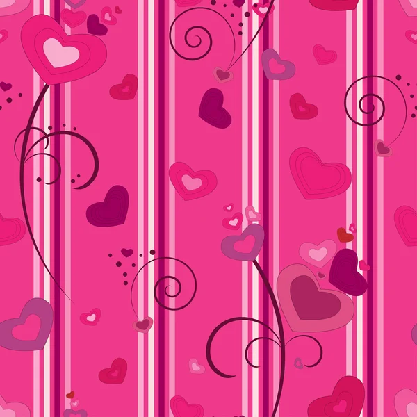 Valentinstag Motive nahtloser Hintergrund — Stockvektor