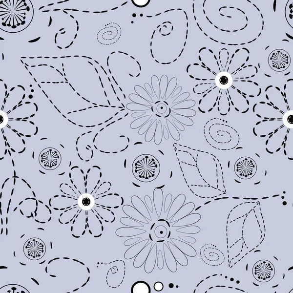 Blomma mönster sömlös bakgrund — Stock vektor