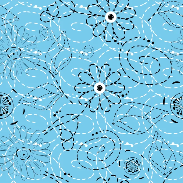 Flower pattern seamless background — Stock Vector