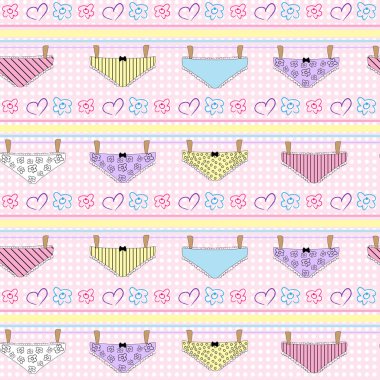 Underwear seamless pattern clipart