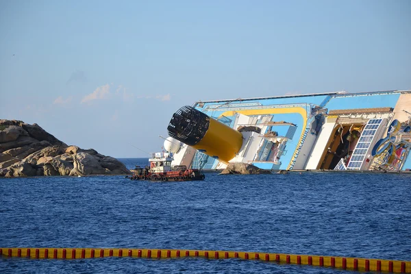 Costa concordia zatonięcia — Zdjęcie stockowe