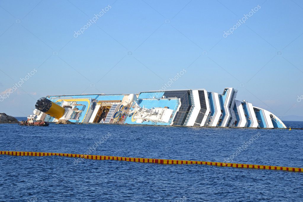 Costa Concordia Sinking Stock Photo C Diabolique04 10519947