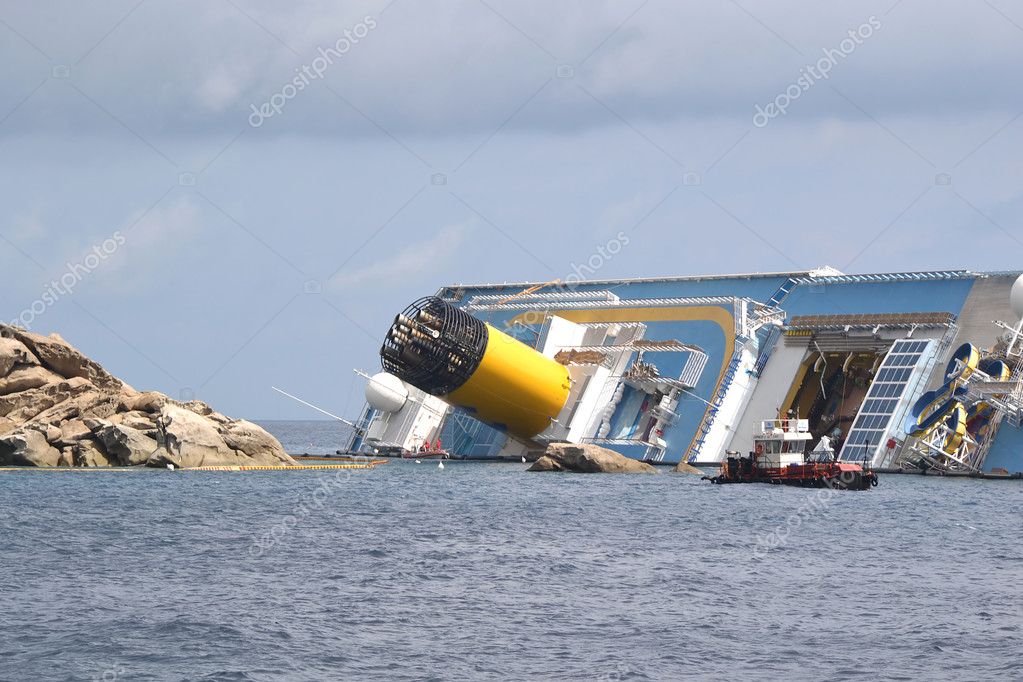 Costa Concordia Sinking Stock Photo C Diabolique04 10633550