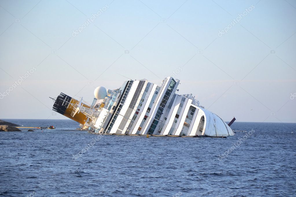 Costa Concordia Sinking Stock Photo C Diabolique04 10633772