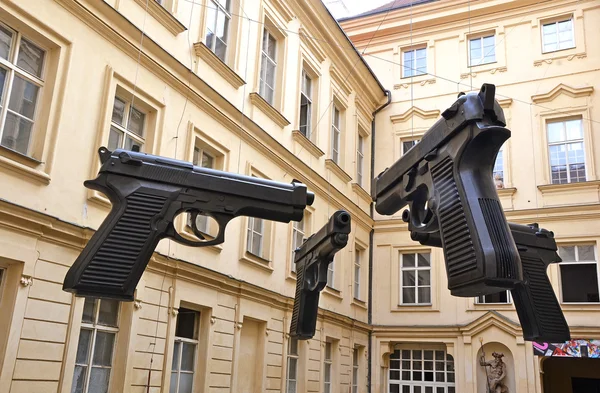 stock image Guns at Artbanka museum of Prague